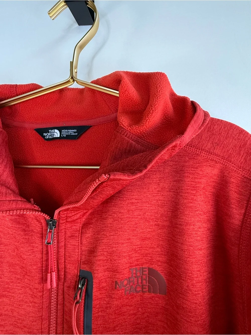 The North Face Canyonlands Fleece Hoodie Heather Red L